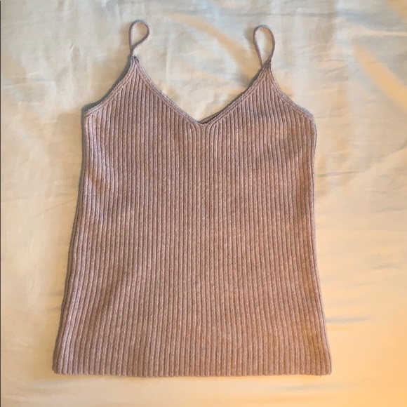 Pink knit tank top - Picture 1 of 4
